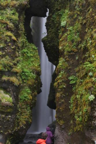 Hidden waterfall near Seljandfoss