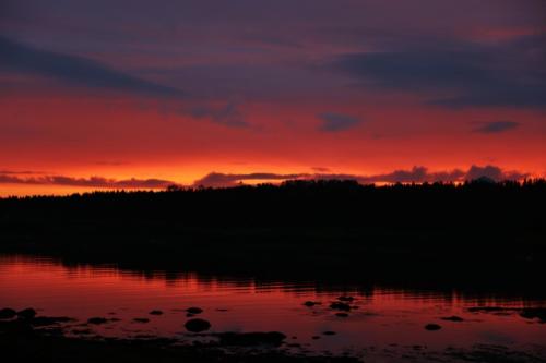 Sunset over Reykjavik